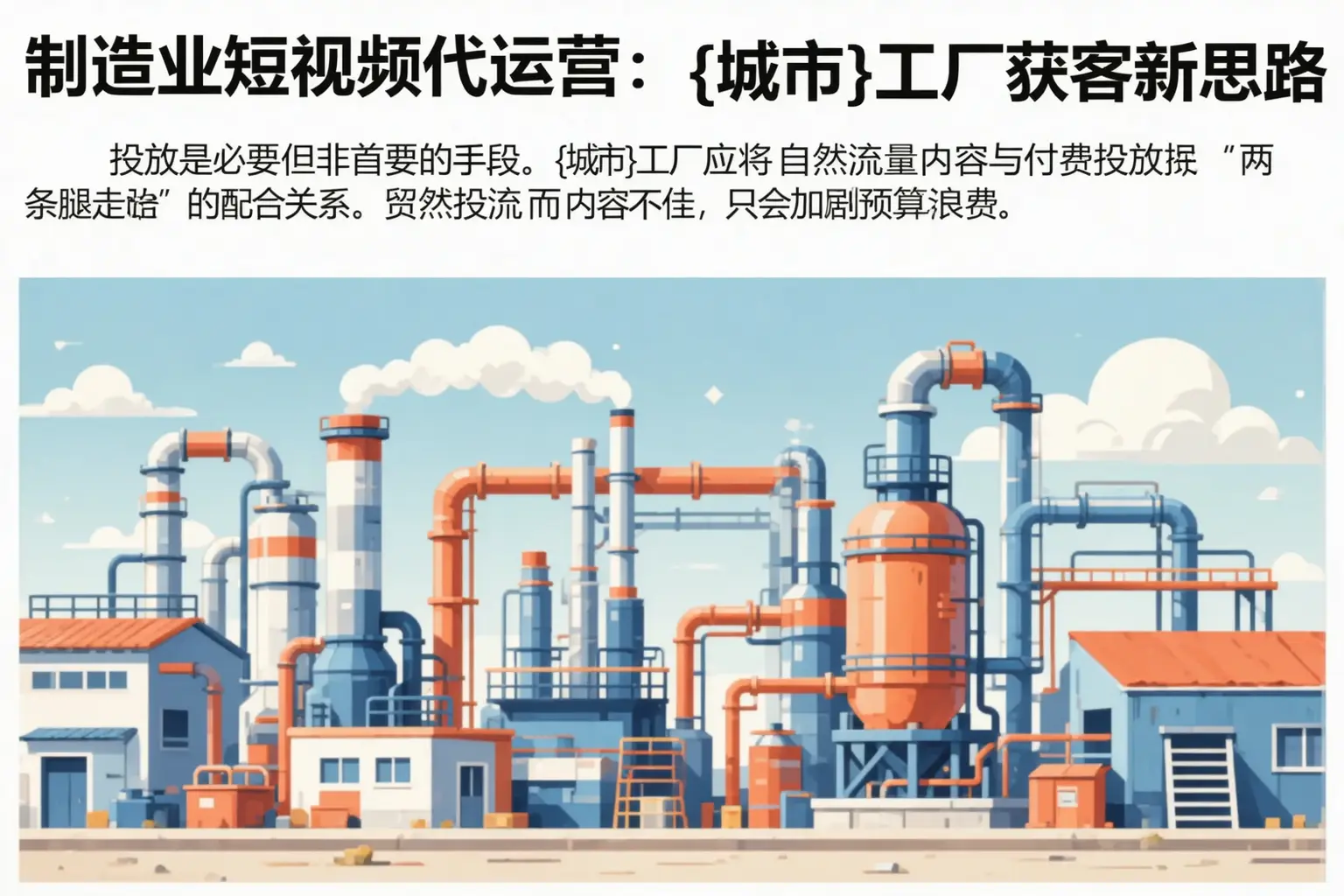 制造业短视频代运营:宽城工厂获客新思路